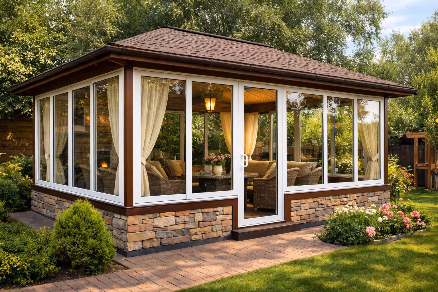 Остекление беседок